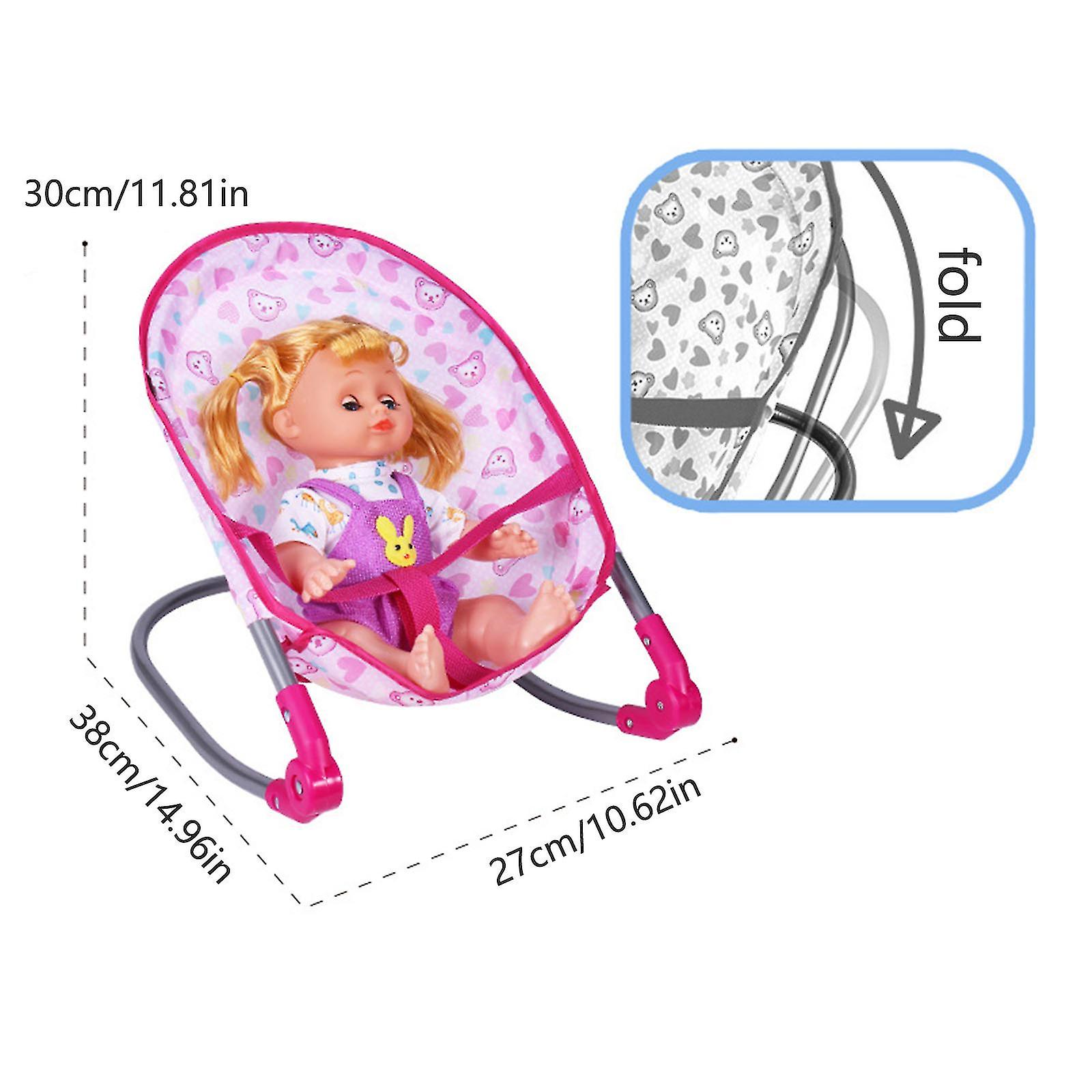 Doll Stroller Toy， Baby Doll Accessories， Baby Doll Nursery Stroller Dining Chair Rocking Chair Swing For Dolls Hotsale Best