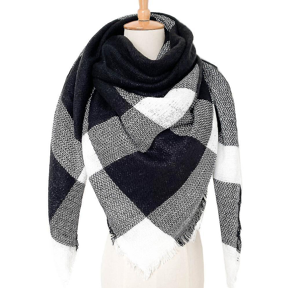 Winter Large Scarf Women's Check Wraps