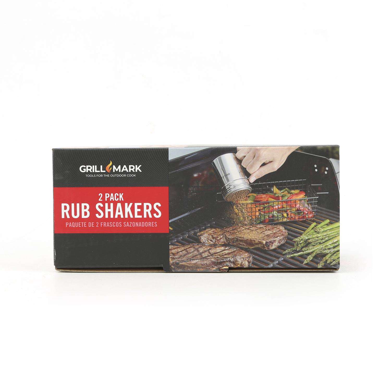 Grill Mark Silver Stainless Steel Rub Shaker