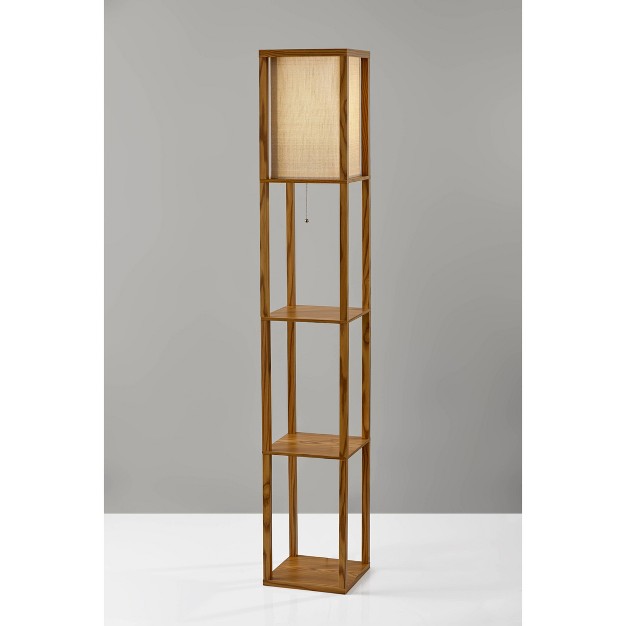 Wright Shelf Lamp Tan Adesso