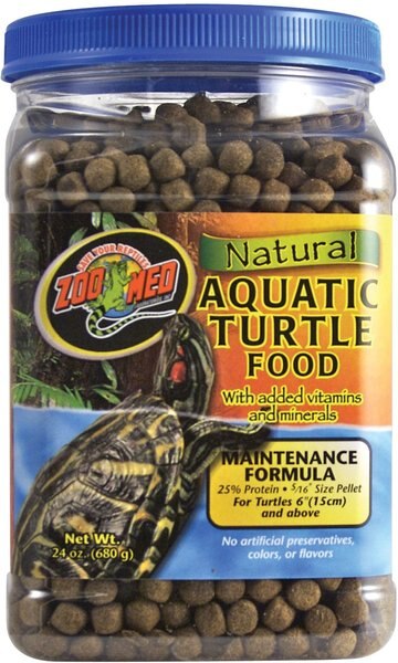 Zoo Med Maintenance Formula Natural Aquatic Turtle Food， 24-oz bag