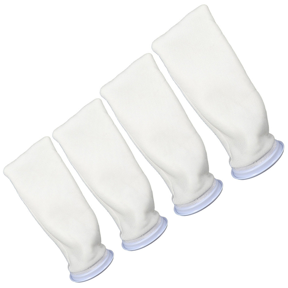 NUOLUX 4pcs Replaceable Cotton Filter Bag Fish Tank Filter Sock Replacement Filter Pouch for Aquarium