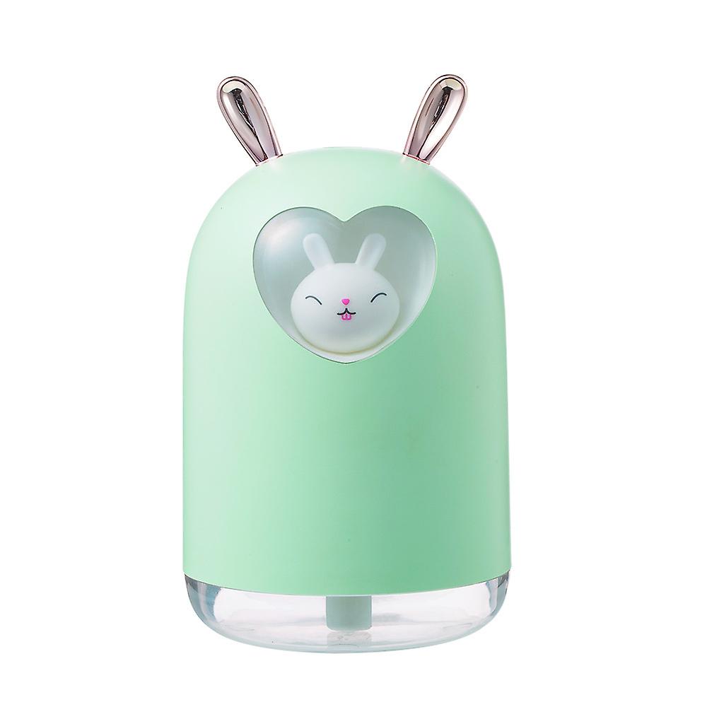 Lovely Rabbit Air Humidifier 300ml Cute Pet Ultrasonic Cool Mist Aroma(green)