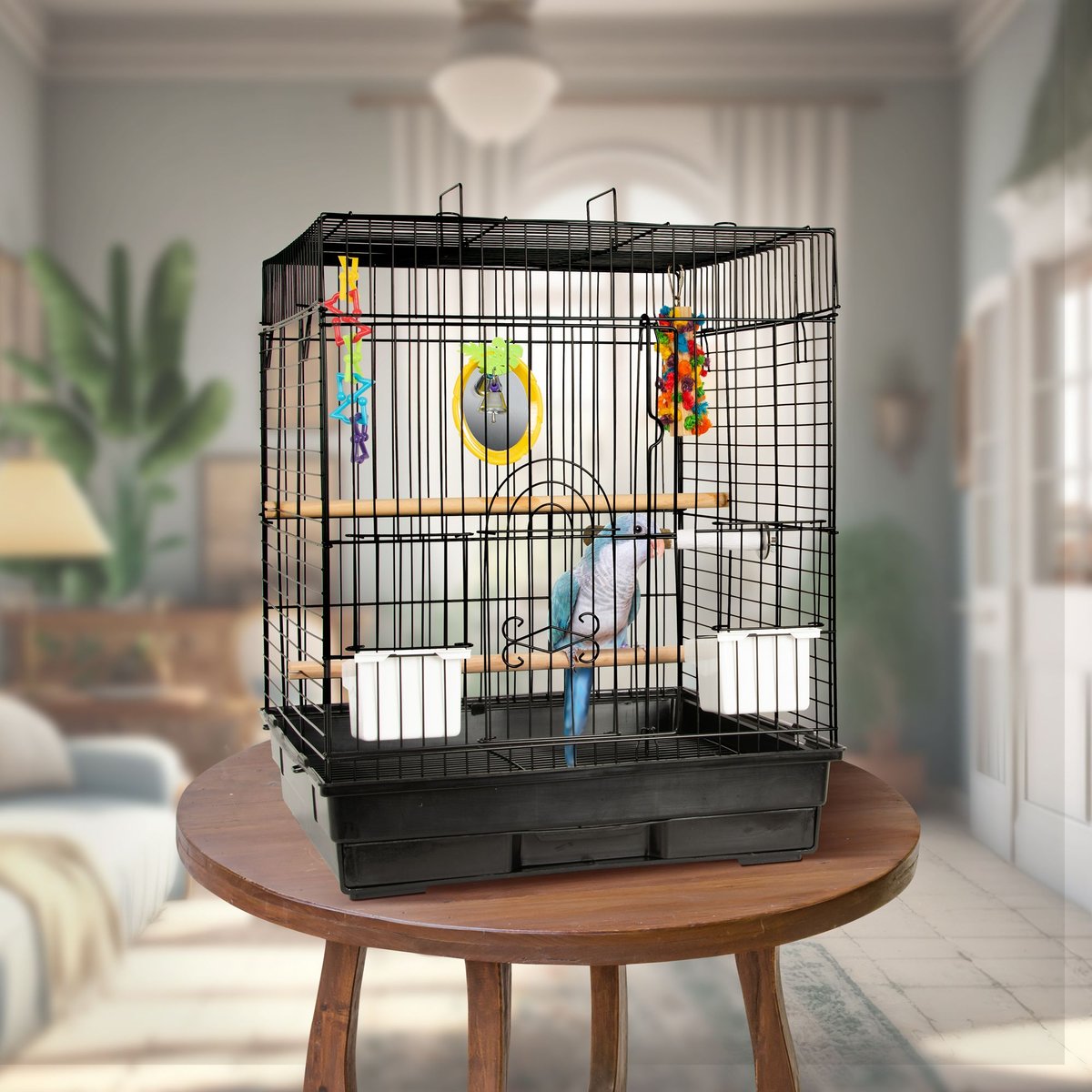 Featherland Paradise 448S Fun Kit Bird Cage， Black