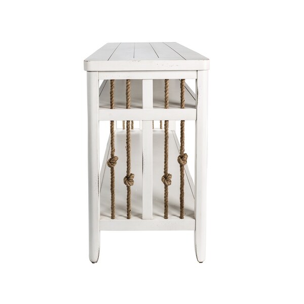 Dockside White Sofa Table