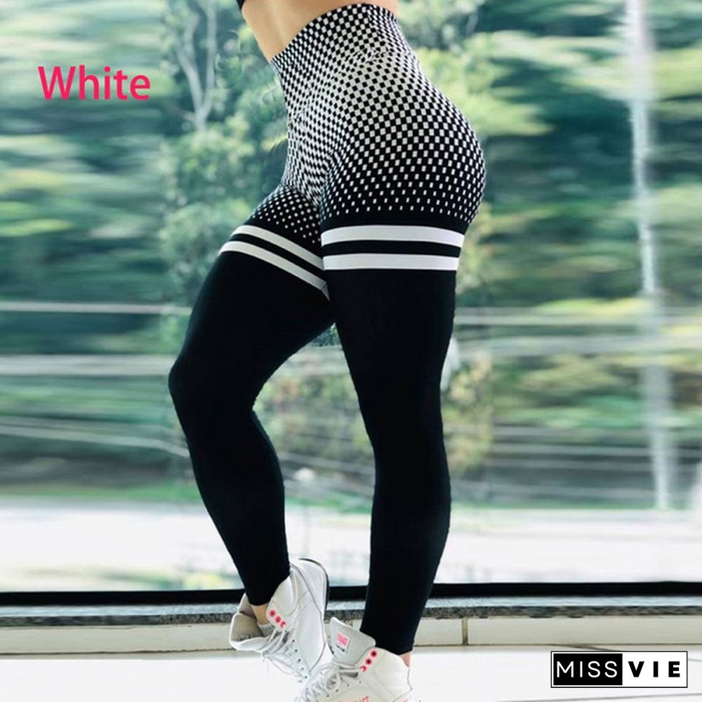 Women Fashion Super Stretchy Gym Tights Energy Seamless Tummy Control Yoga Pants High Waist Sport Leggings Running Pants