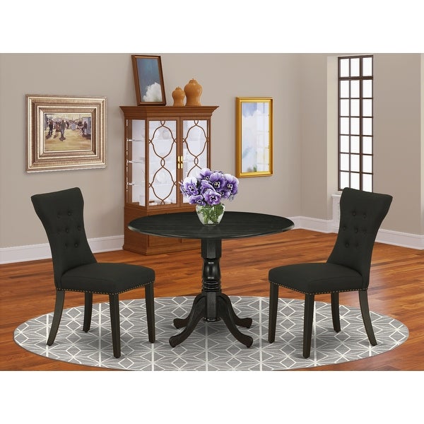 3-Pc Dining Set - a Kitchen Table and 2 Parsons Dining Chairs (Color Options)