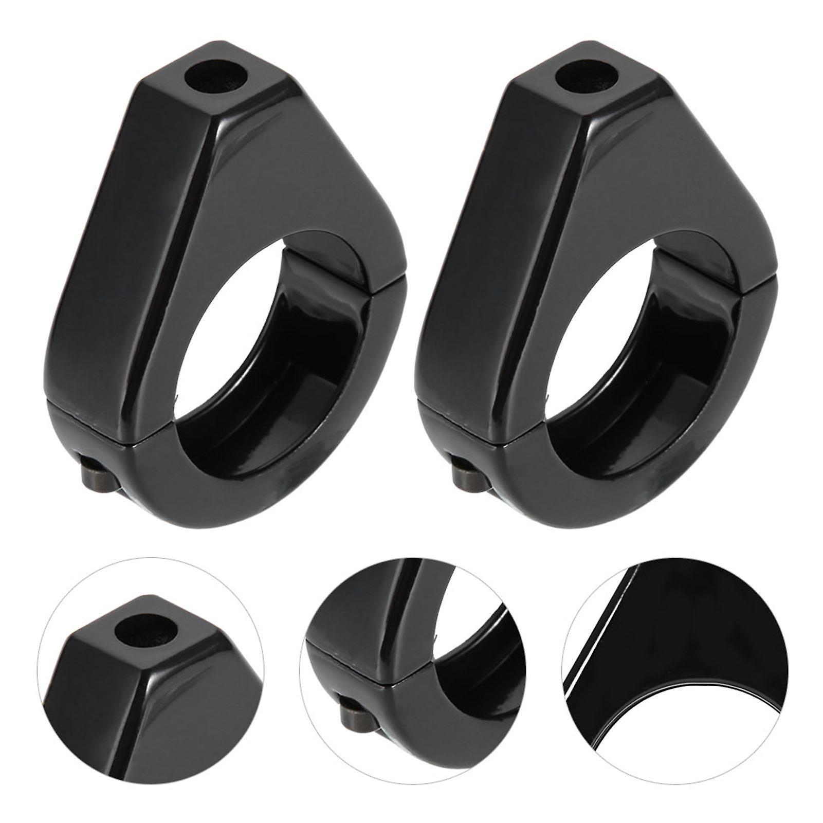 Aluminium Alloy Motorcycle Modified Turn Signal Light Mount Bracket 41mm Fork Clamps Black