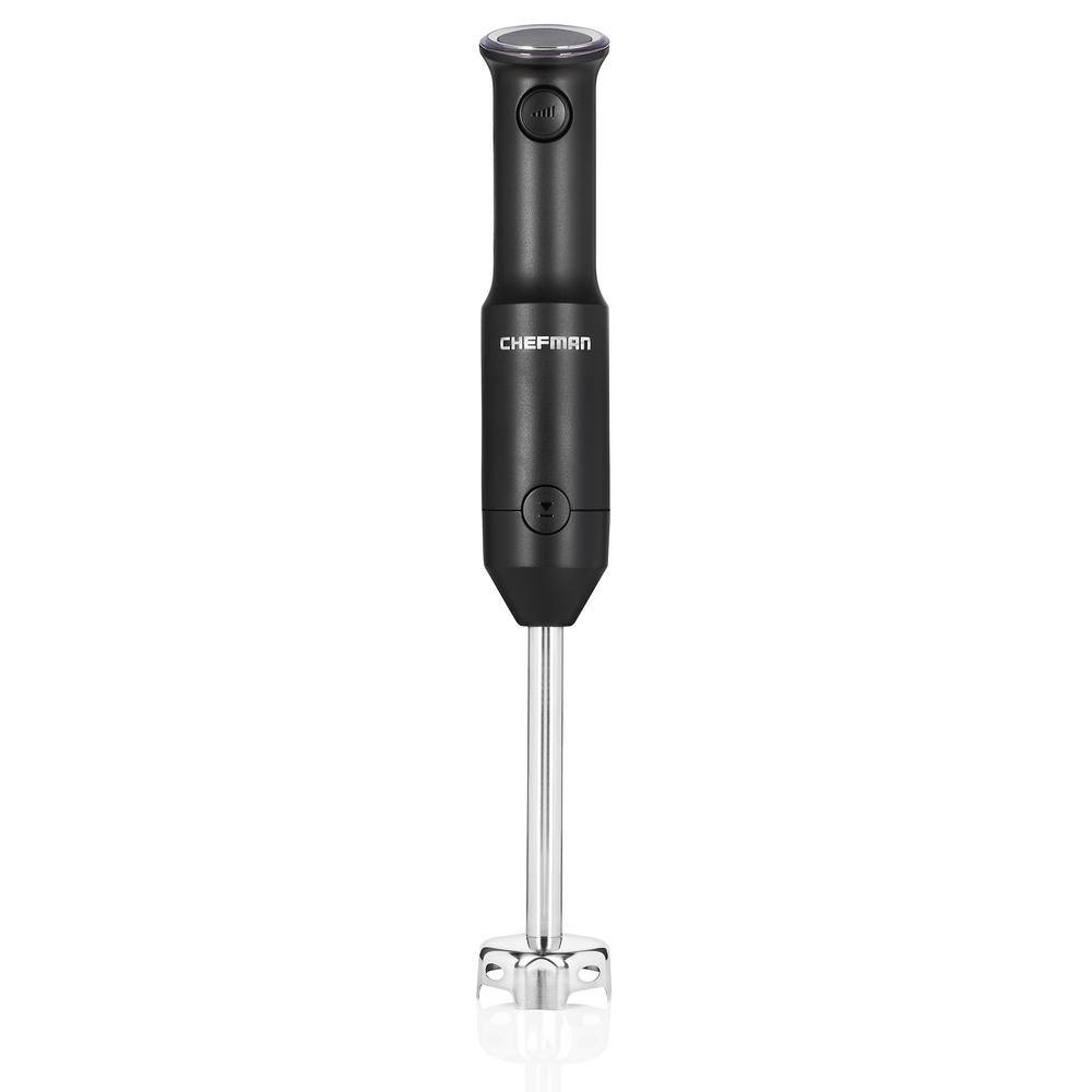 Chefman Cordless Handheld Immersion Blender Variable Speed Stainless Steel Blade with Protective Pan Guard RJ19-R1