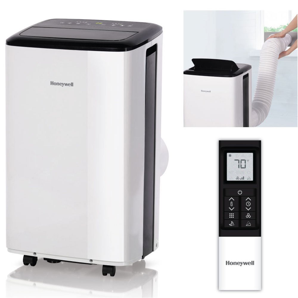 Honeywell 10，000 BTU ASHRAE (6，500 BTU SACC) White Smart Wi-Fi Portable Air Conditioner， Dehumidifier and Fan