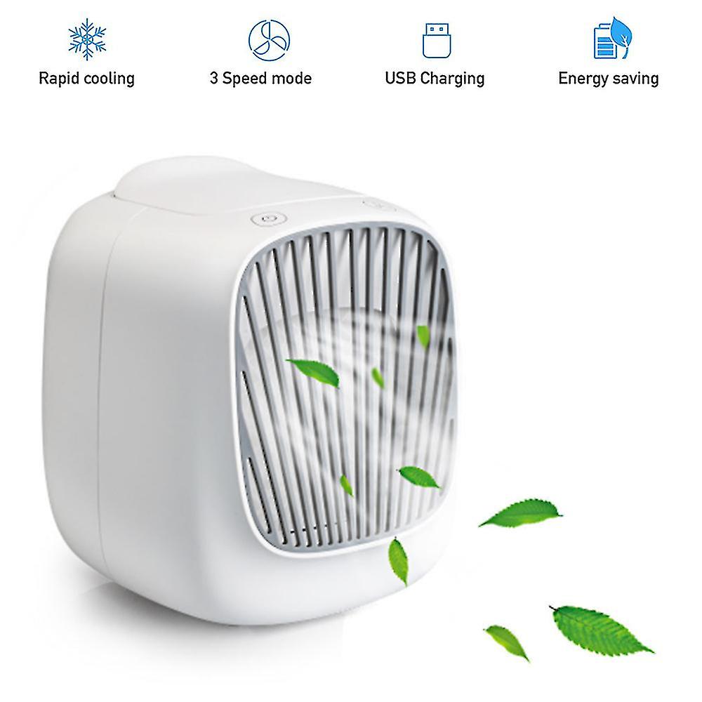 3 In 1 Creative Small Fan Air Conditioning Fan Cooler Water Cooling Mini Portable Usb Home Office Desktop