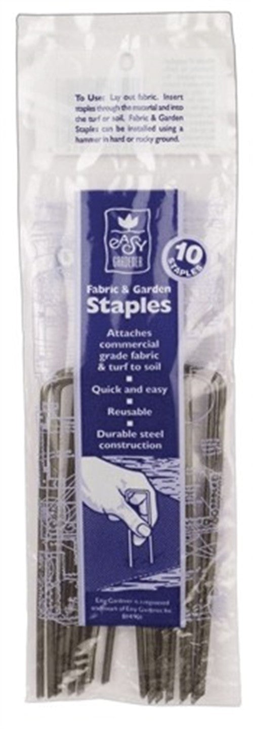 Easy Gardener Fabric & Garden Staples 10Pk 814