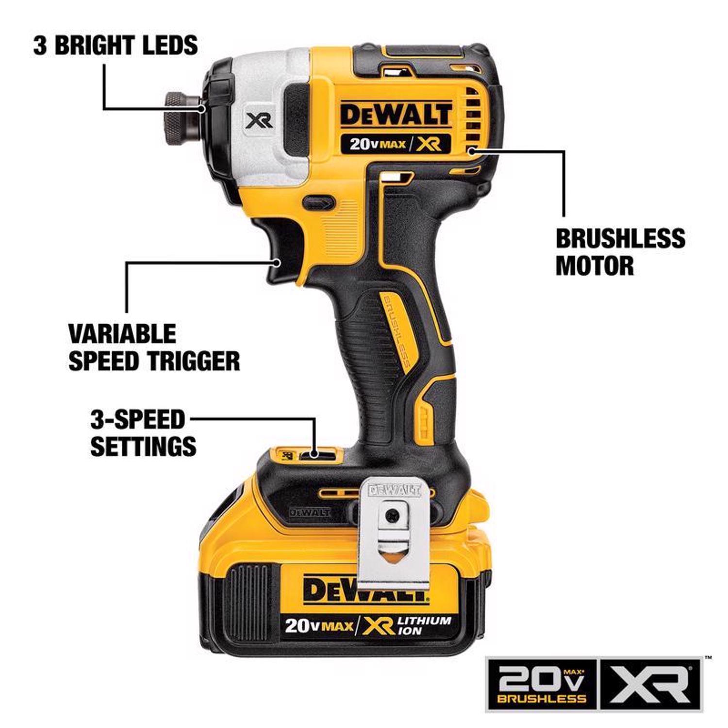 DW 20V MAX Cordless Brushless 5 Tool Combo Kit