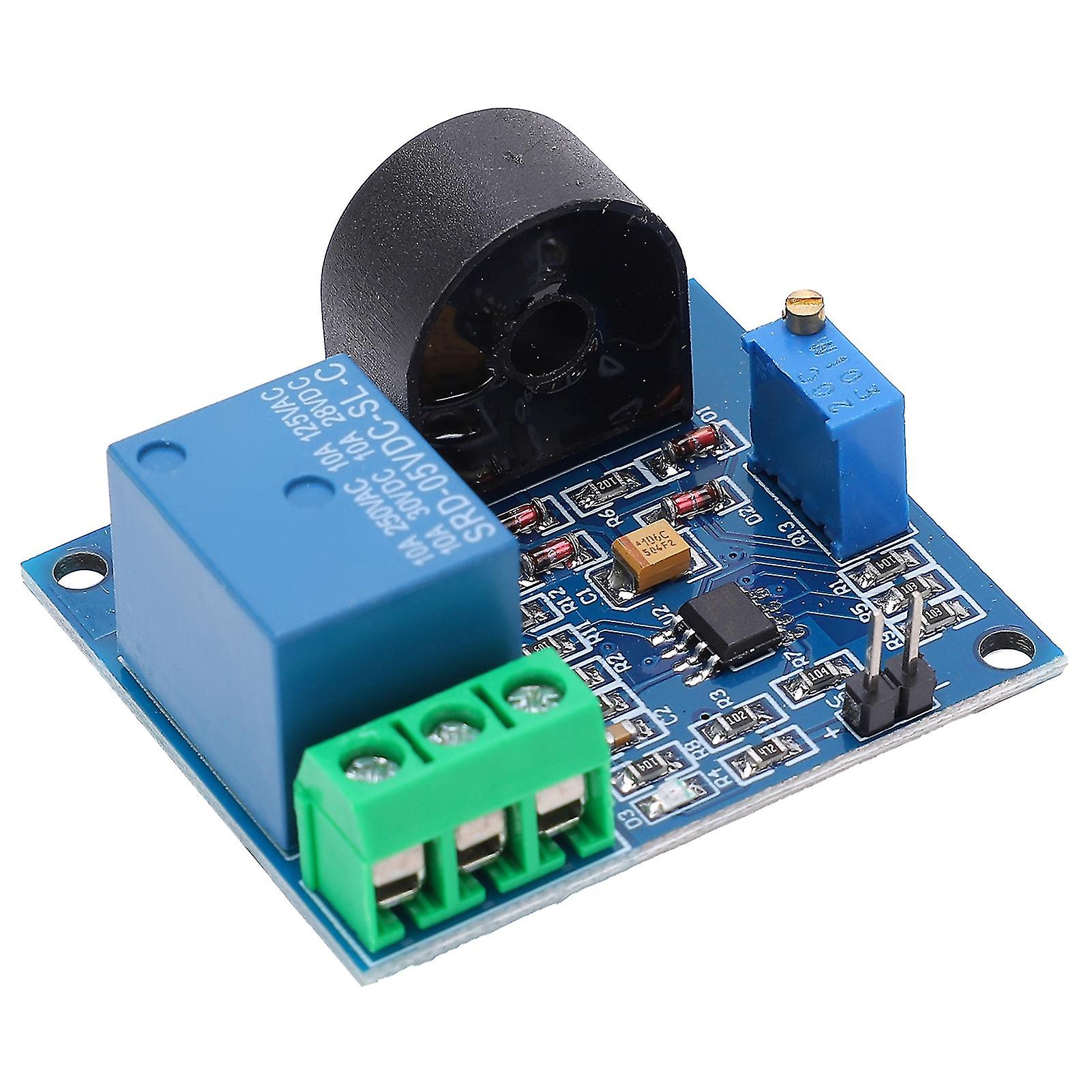 Current Sensor Module PCB Small 5V Relay AC Overcurrent Protection Detection Device