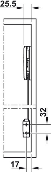 Hafele 372.37.643 Double Door Lift Up Fitting  Fre...