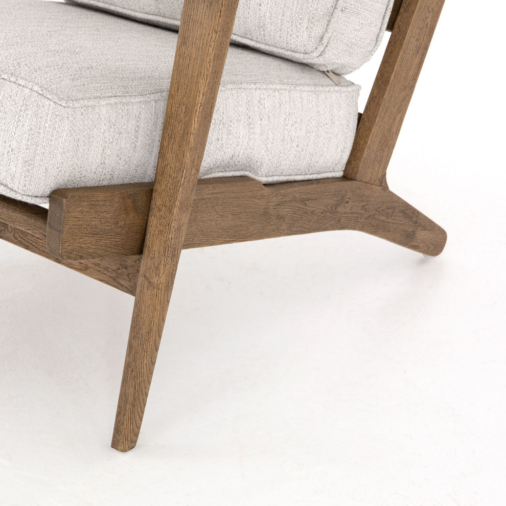 Brooks Avant Natural Lounge Chair   Midcentury   Armchairs And Accent Chairs   by Zin Home  Houzz