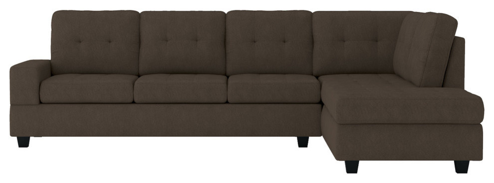 Hedera Sectional Collection  Chocolate color   Transitional   Sectional Sofas   by Lexicon Home  Houzz