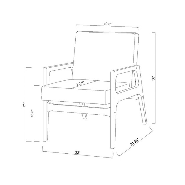 Peoria Wood Armchair