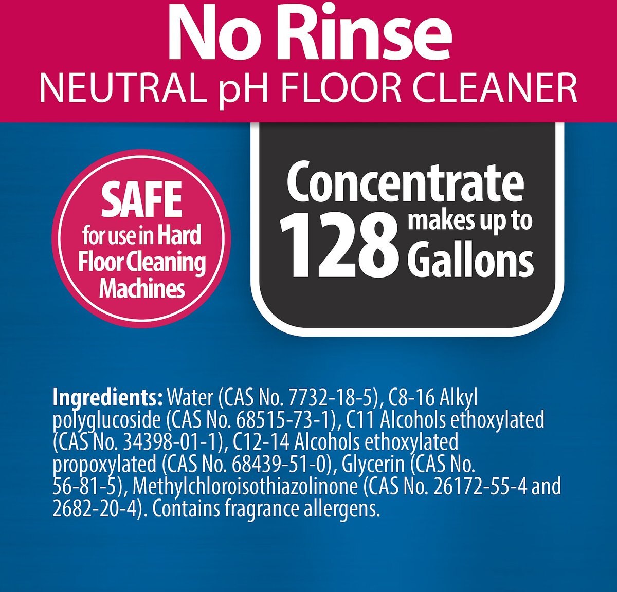 OdoBan No Rinse Neutral pH Floor Cleaner， Citrus Scent