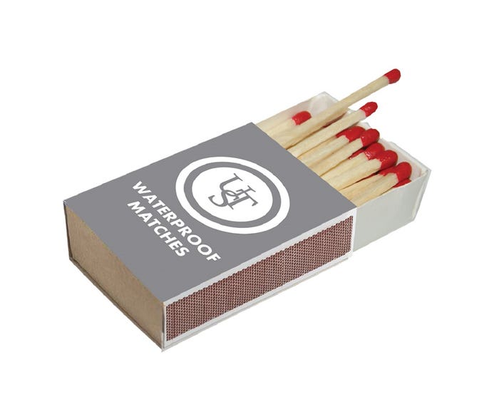 UST Waterproof Matches 4-pk 20-02118-02