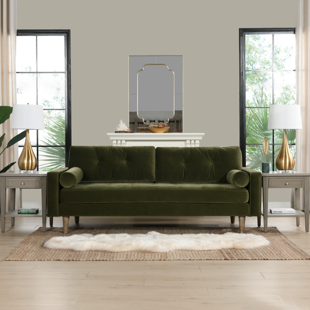 Nicholas 83.5 quotMid Century Modern Sofa   Midcentury   Sofas   by Jennifer Taylor Home  Houzz