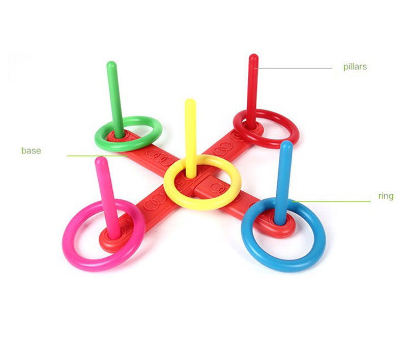 Hoop Ring Toss Ring Toss Quoits Garden Game Pool Toy Outdoor Fun Set New Kids Education Toys