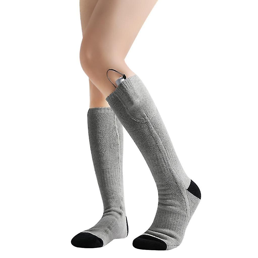 Heated Socks Adjustable Temperature Usb Battery Self-heating Long Tube Heating Warm Socks Warm Feet Treasure Unisex