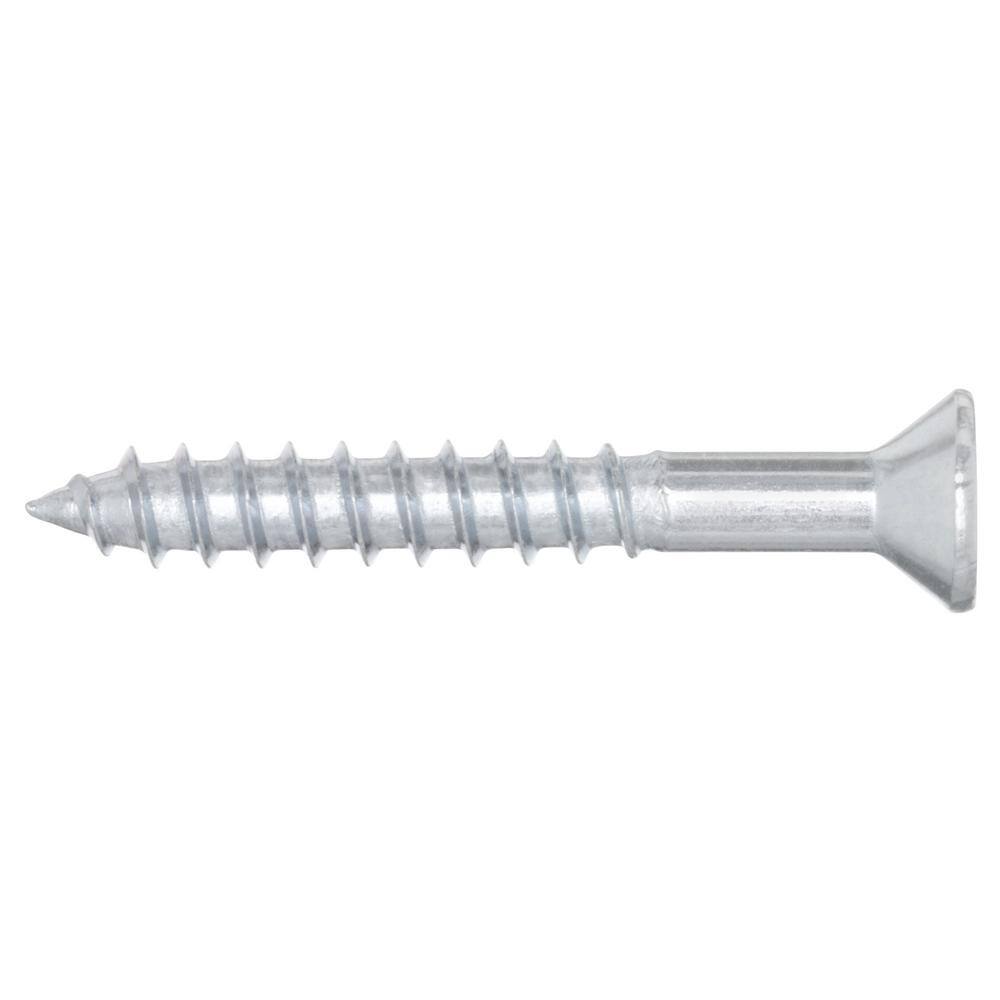 Everbilt #8 x 1-14 in. Phillips Flat Head Zinc Plated Wood Screw (100-Pack) 801832