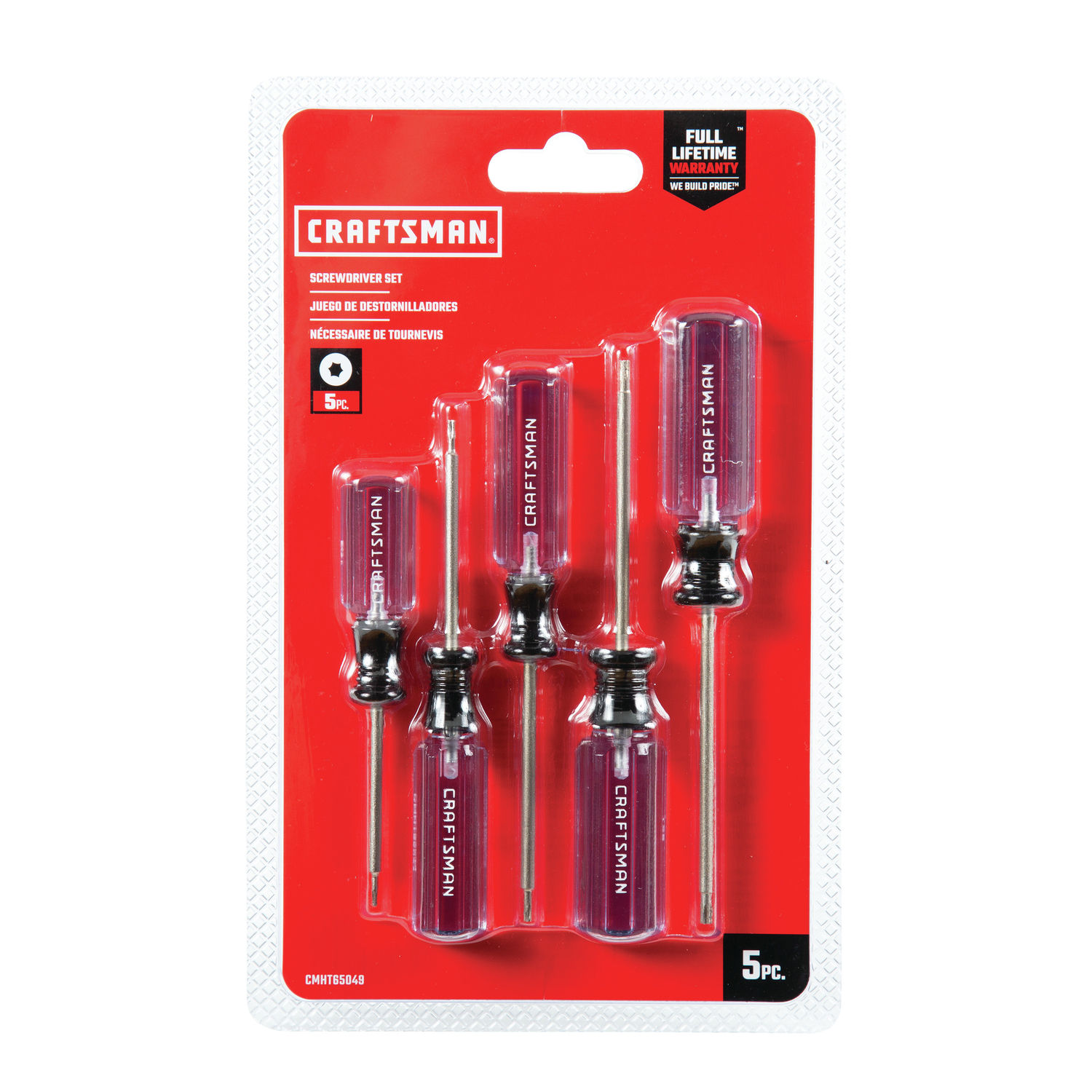 Craftsman Multi-Bit Screwdriver Set 7.5 in. 5 pc