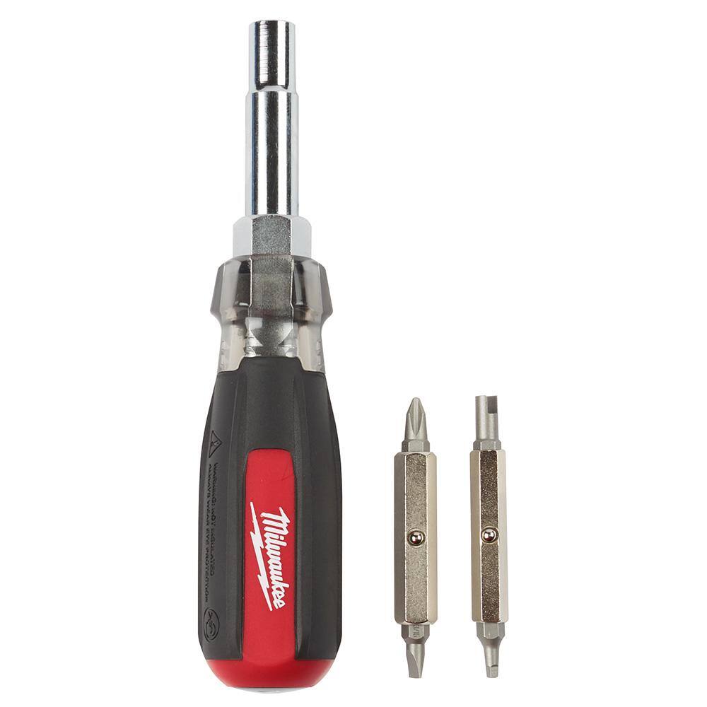 MW 13-in-1 Multi-Tip Cushion Grip Screwdriver with Schrader Bit (2-Pack) 48-22-2881-48-22-2881