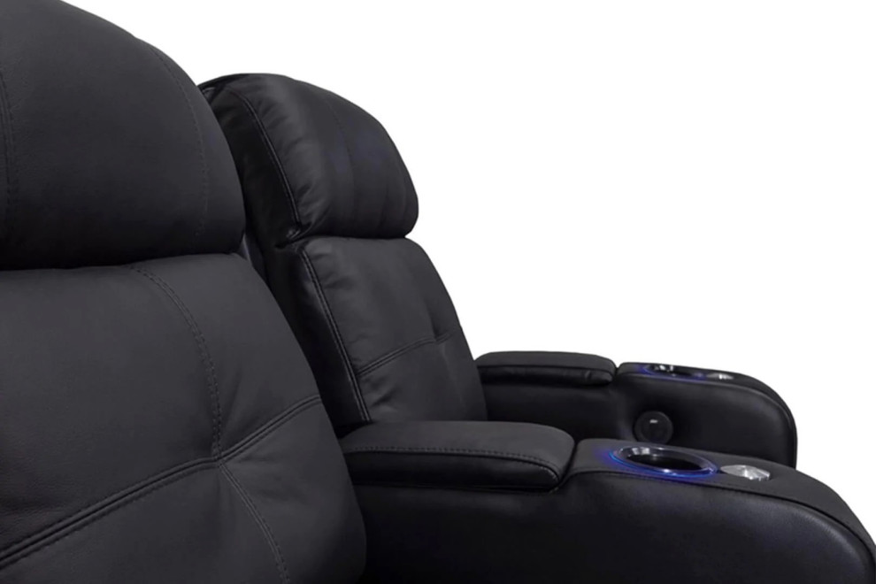 Verona Power Headrest Top Grain Leather Home Theater   Theater Seating   by E VISION INTL INC.  Houzz