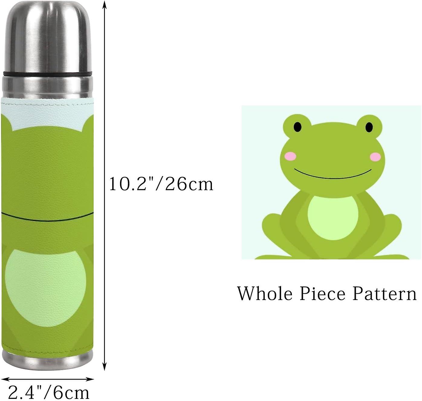 Insulated Mug Stainless Steel Water Bottle Cute Frog Vacuum Cup Travel Mug For Travel School Office