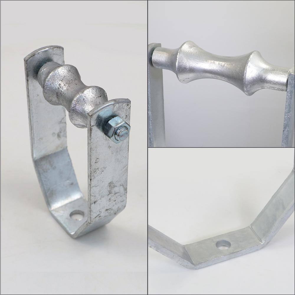 The Plumber's Choice 5 in. Galvanized Steel Hot Dipped Clevis Roller Hanger (5-Pack) IE05-ISZB-5