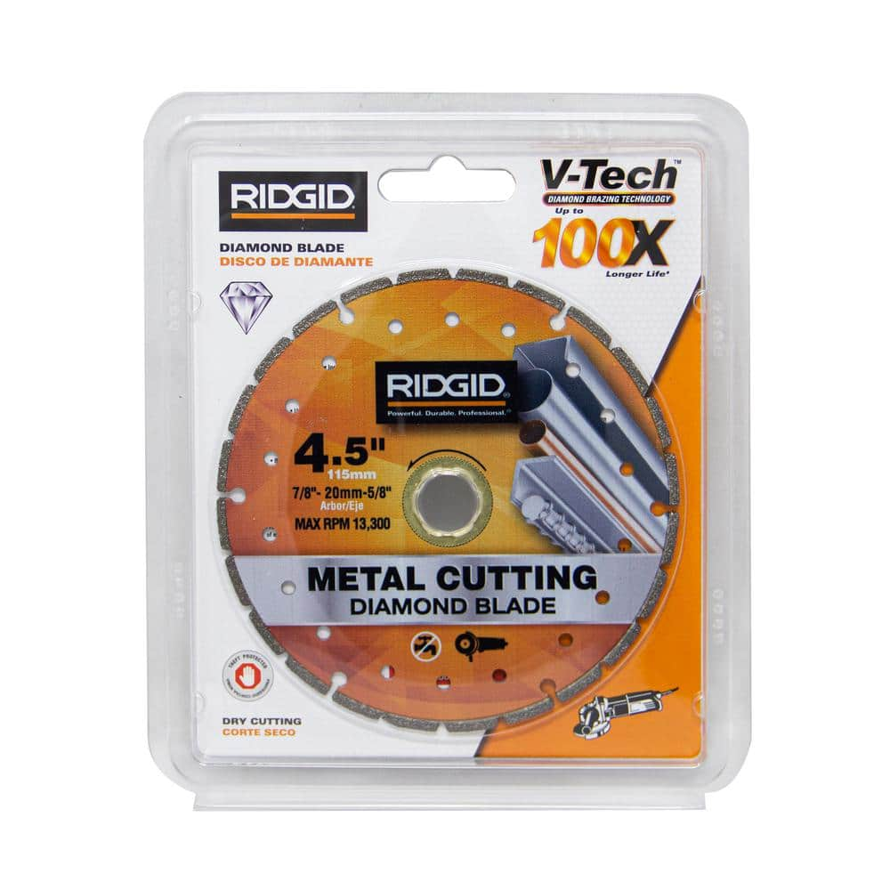 RIDGID 4.5 in. Diamond Cutting Diamond Blade HD-MTL45