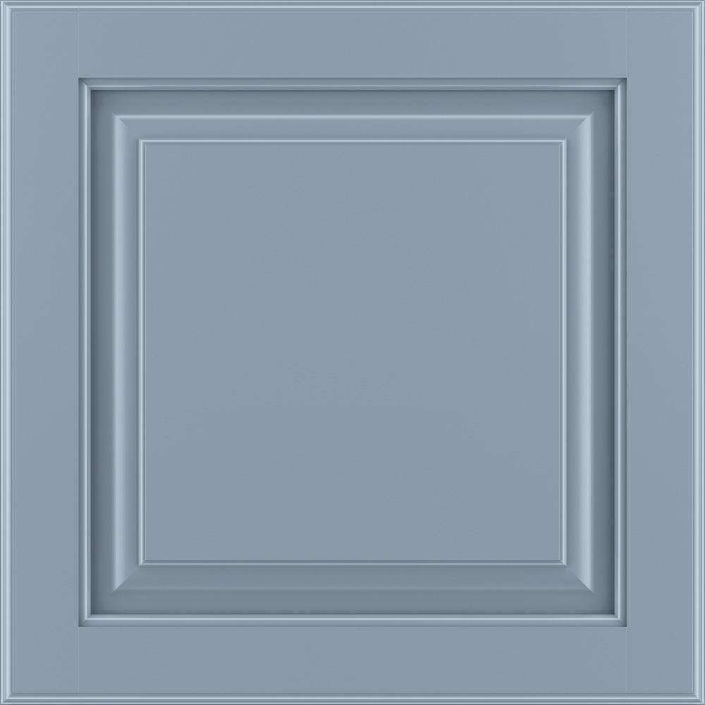 American Woodmark Portola 14-916 in. W x 14-12 in. D x 34 in. H Cabinet Door Sample in Painted Mist 98182