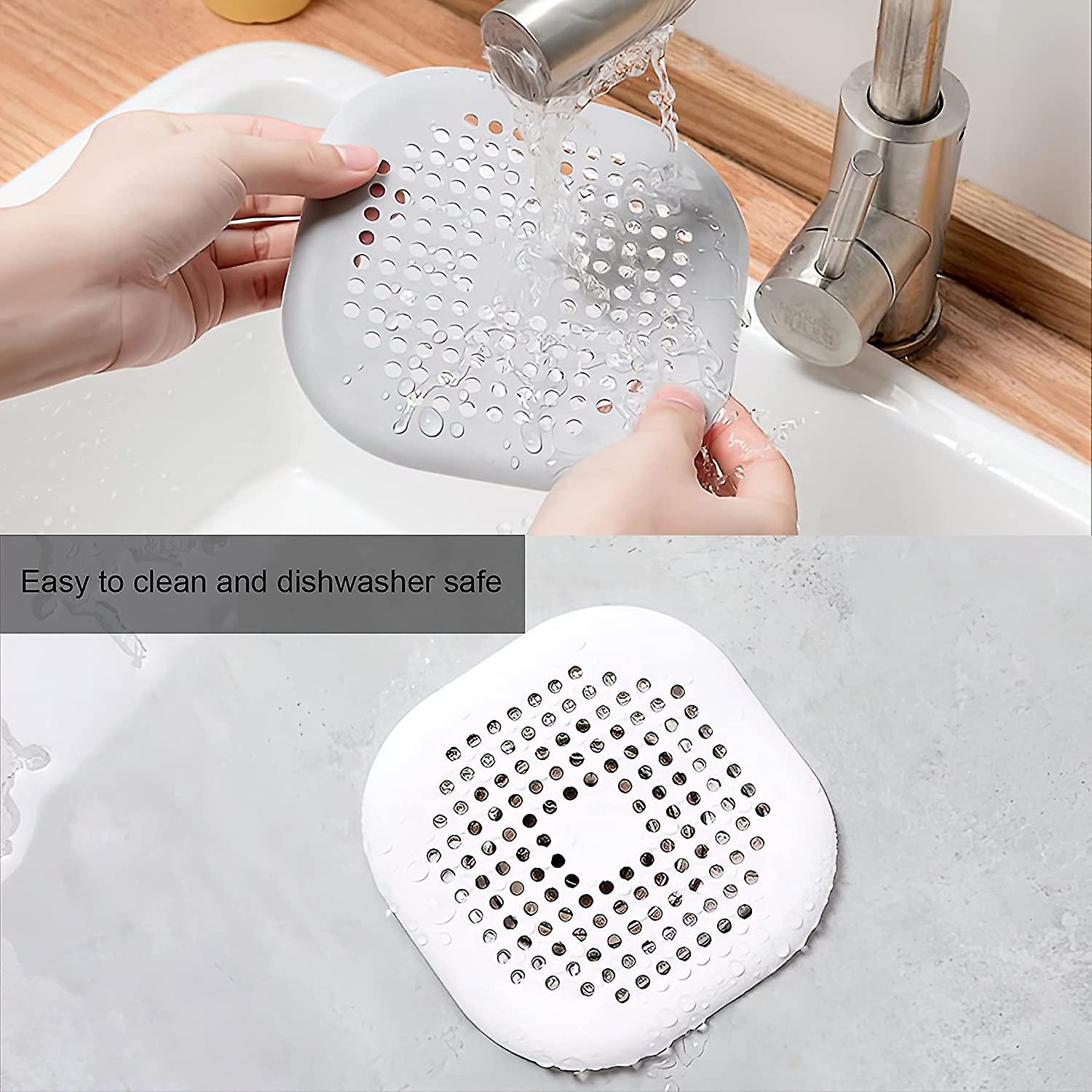 4 Pieces Drain Covers Hair Stopper For Shower Drain Bathtub Stopper Home Drain Protectors With Sucker Water Trap Sink Cover For Bathroom Bathtub And K