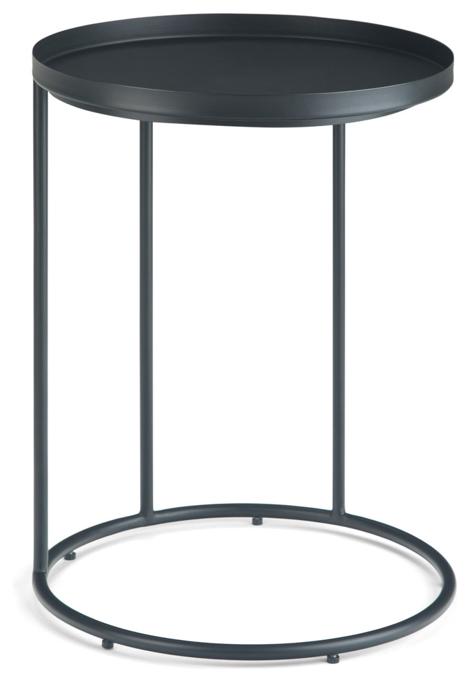 Monet Metal Side Table   Industrial   Side Tables And End Tables   by Simpli Home Ltd.  Houzz