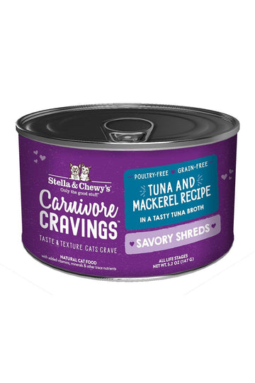 Stella and Chewy's Tuna and Mackerel Shreds Canned Cat Food in Austin，