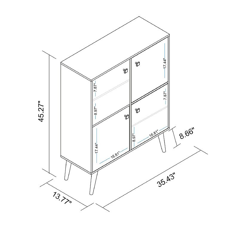 MANHATTAN COMFORT Avesta Double Storage Cabinet