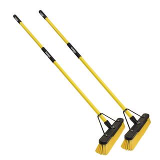 Quickie Jobsite 24 in. Multi-Surface Fiberglass Push Broom (2-Pack) 857FGSU1-2