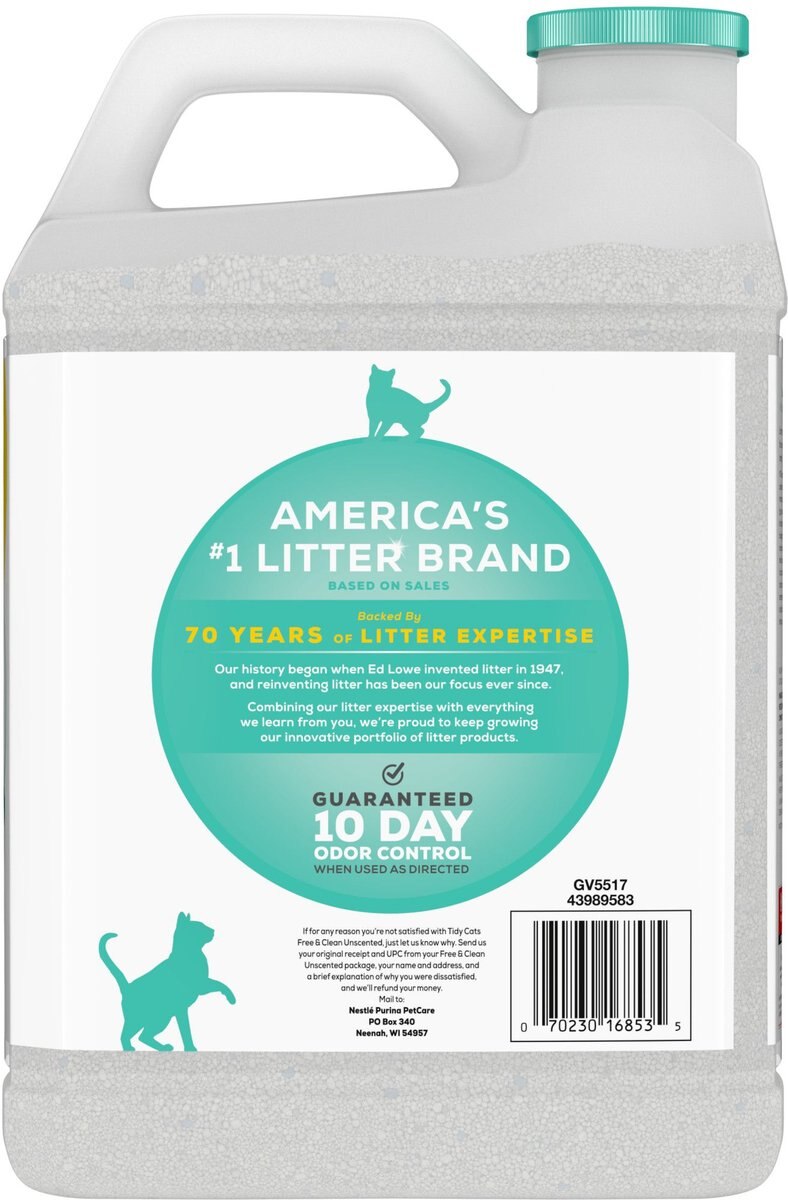 Tidy Cats Free and Clean Unscented Clumping Clay Cat Litter