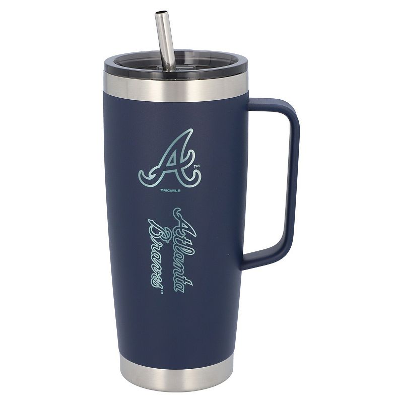 The Memory Company Atlanta Braves 26oz. Team Color Roadie Tumbler with Handle