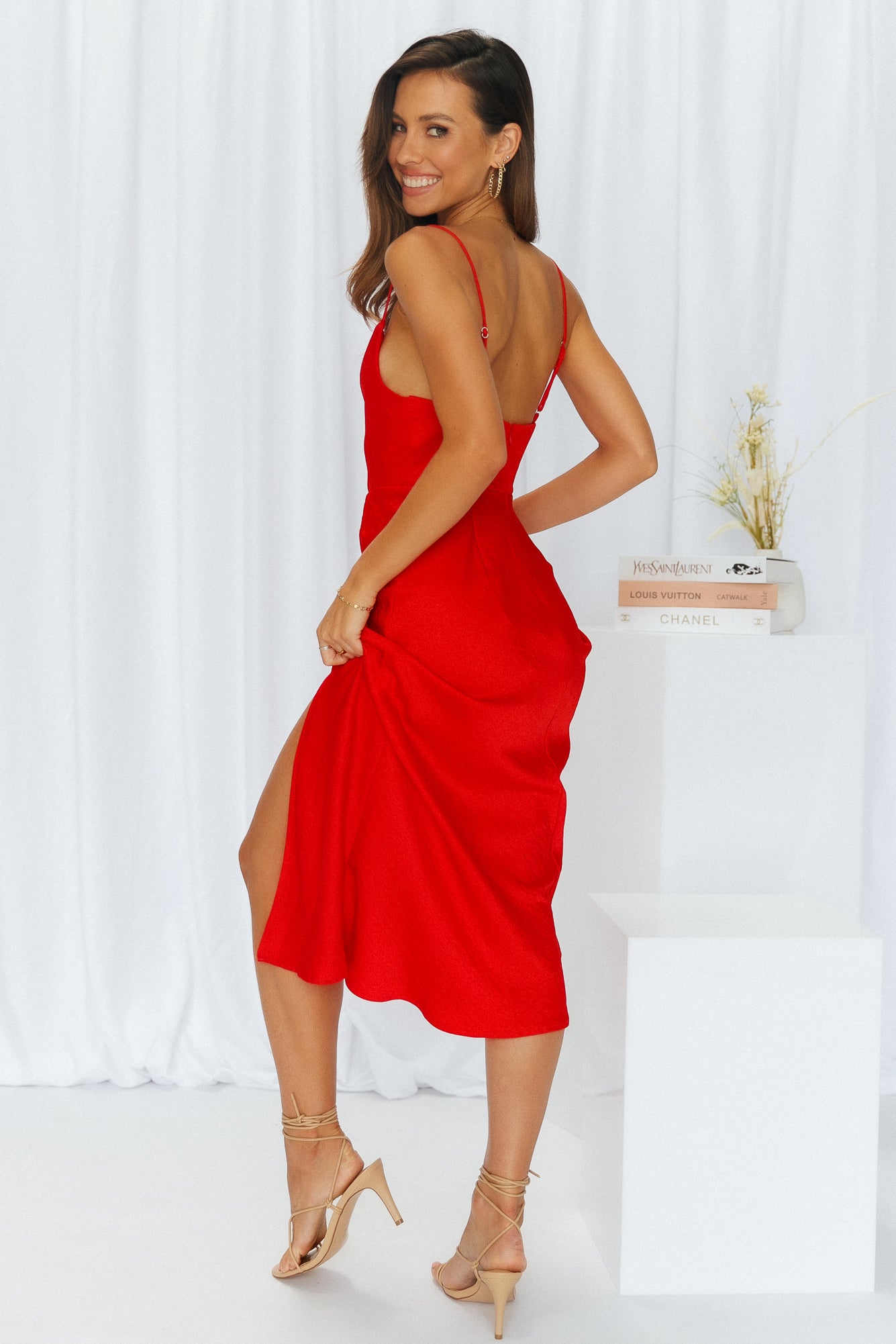 Family Secret Maxi Dress Red