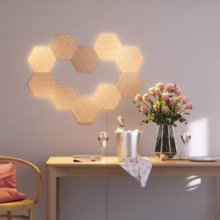 Nanoleaf Elements Wood Look Expansion Smart LED Panels (Pack of 3) NL52-E-0001HB-3PK