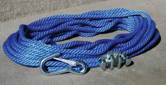 Panther Blue Polypropylene 3/8 Anchor Rope Includ...