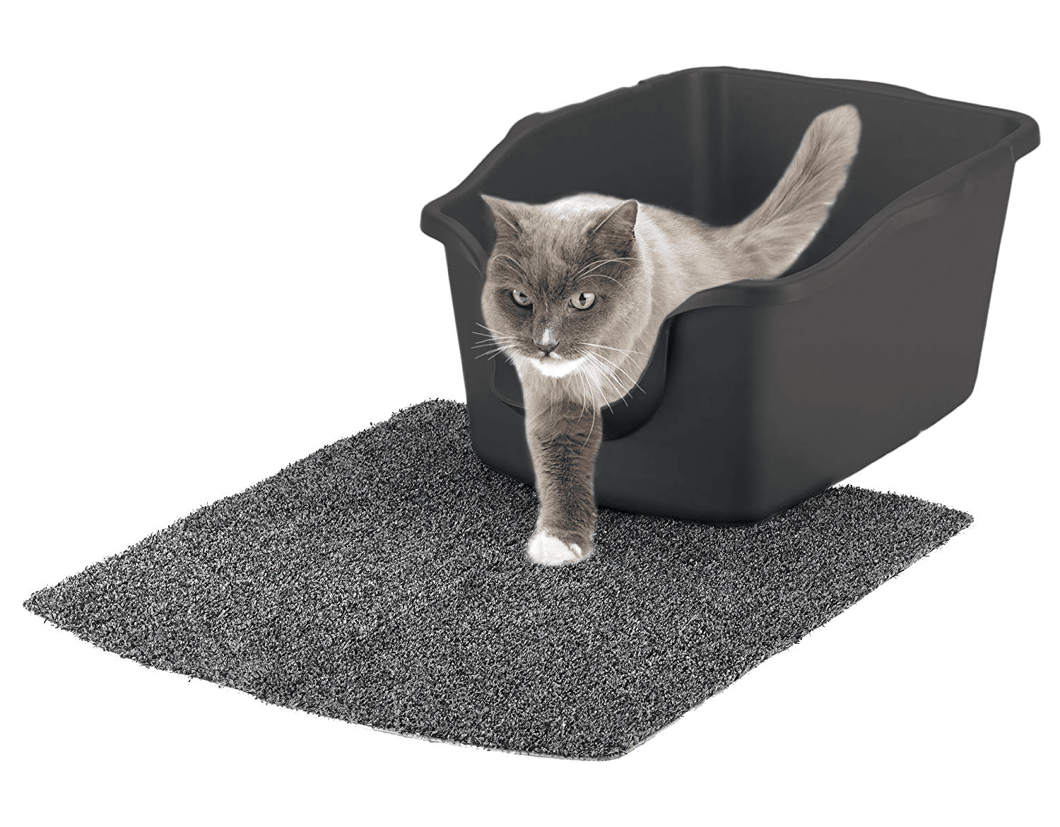 Nature's Miracle High-Sided Cat Litter Box， Easy-Clean Spout， 18.25 x 23.40