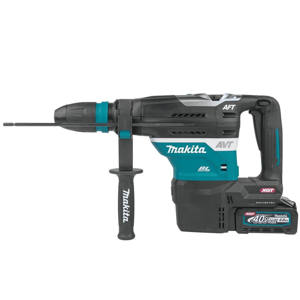 Makita 40V Max XGT Brushless Cordless 1-916 in. AVT Rotary Hammer Kit AFT AWS Capable (4.0Ah) GRH05M1