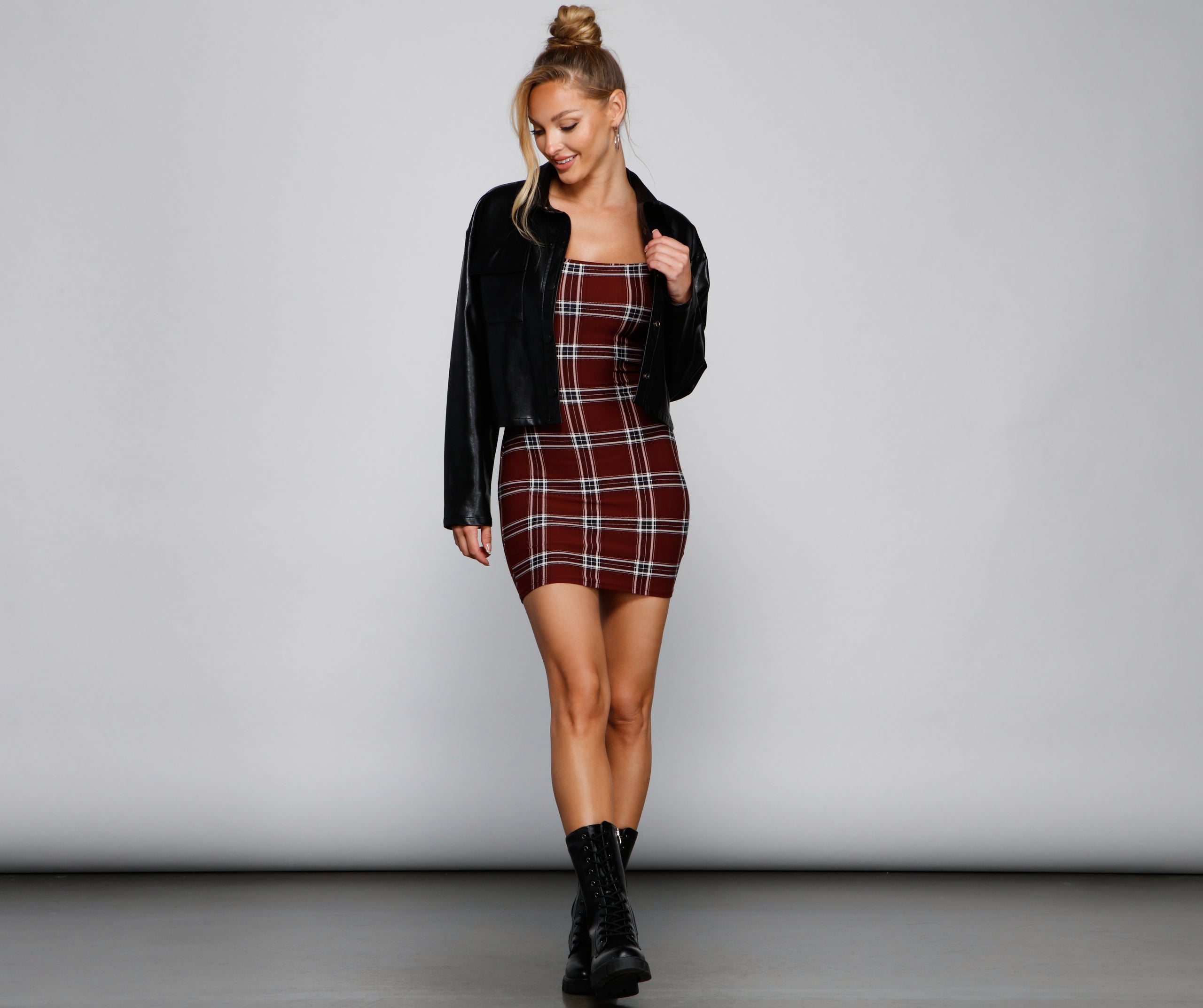 Pretty In Plaid Mini Dress