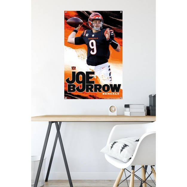 Trends International Nfl Cincinnati Bengals Joe Burrow 22 Unframed Wall Poster Prints