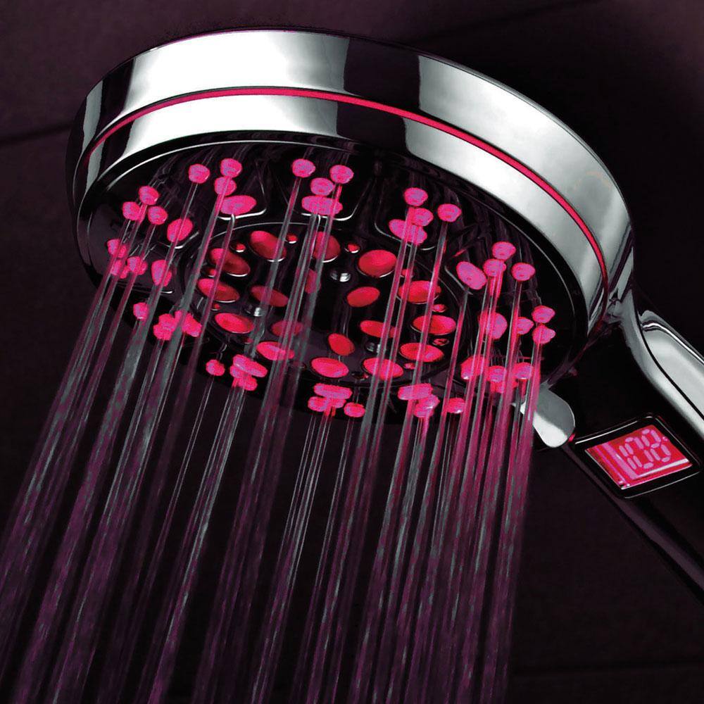 Hotel Spa 5-Spray Setting LED Handheld Shower in Chrome 1485